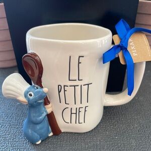 RAE DUNN Disney Pixar Collection Ratatouille Remy Le Petit Chef  Ceramic Mug NWT